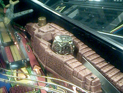 Indiana Jones pinball idol and ruins