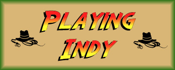 Playing Indiana Jones pinball logo